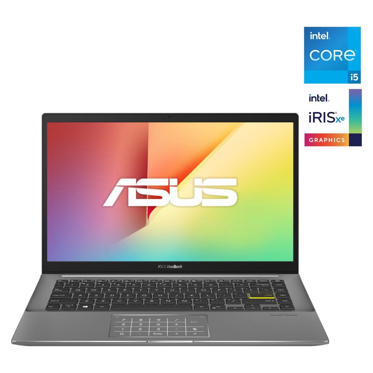 ASUS - Notebook Vivobook S14 S433 Intel Core i5-1135G7 8GB RAM + 32GB Optane 512GB SSD 14" FHD