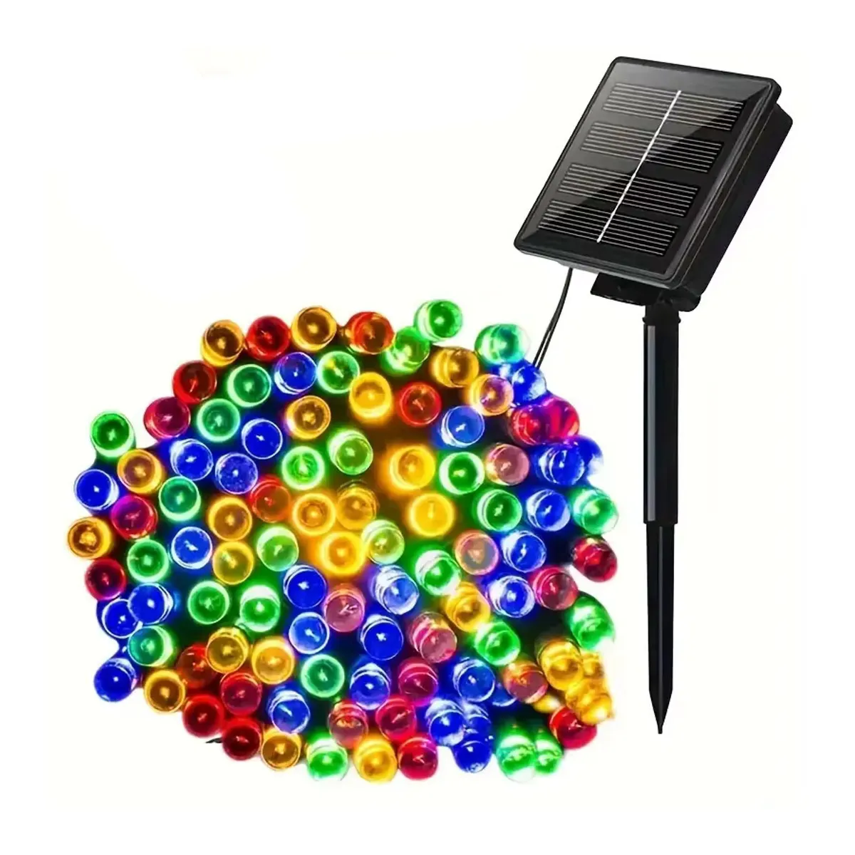 GENERICO - Luces Solares Navidad Guirnalda 10 Mts 90 Led Multicolor