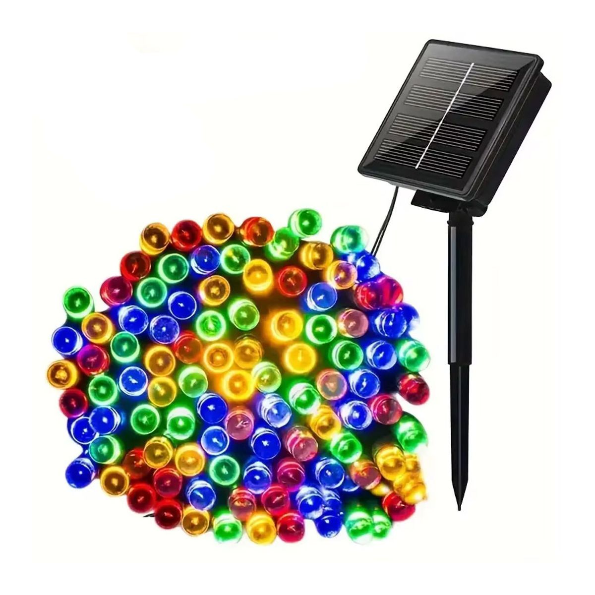 GENERICO - Luces Solares Navidad Guirnalda 10 Mts 90 Led Multicolor