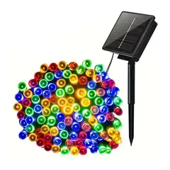 GENERICO - Luces Solares Navidad Guirnalda 10 Mts 90 Led Multicolor