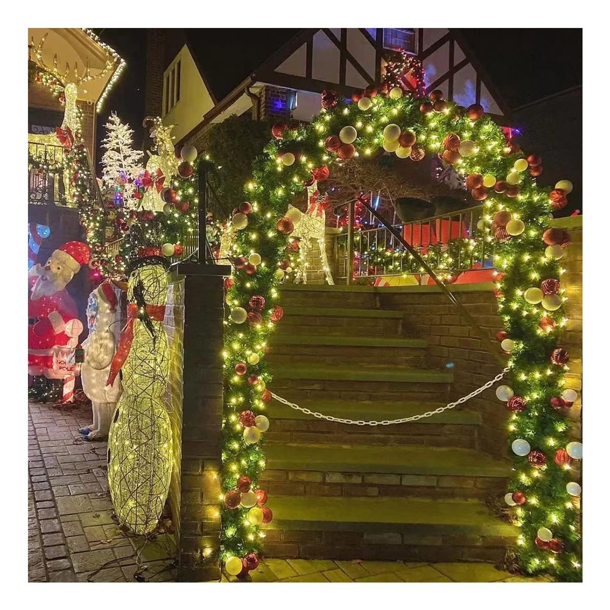 GENERICO - Luces Solares Navidad Guirnalda 10 Mts 90 Led Multicolor