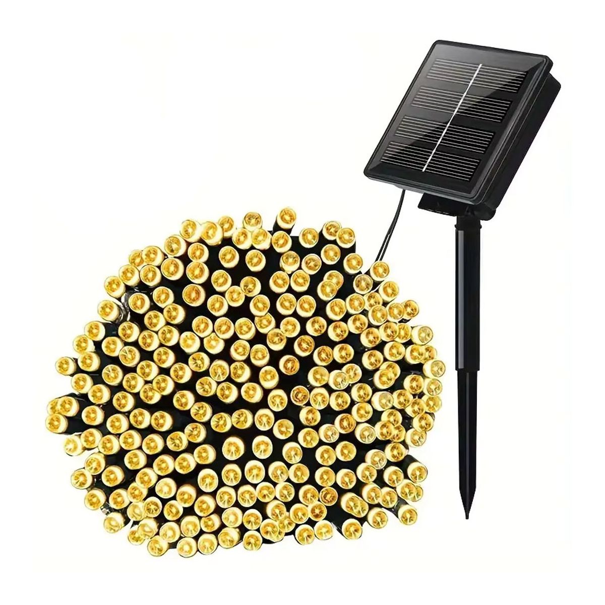 GENERICO - Luces Solares Navidad Guirnalda 10 Mts 90 Led Luz Cálida