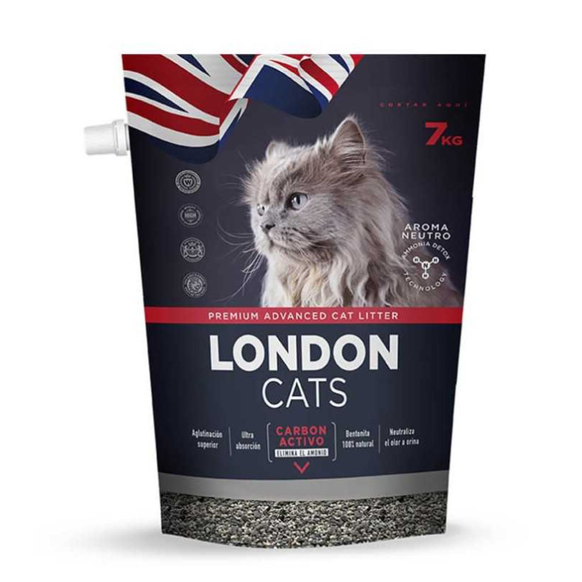 LONDON - Arena Aglutinante London Cats con Carbon Activado 7Kg