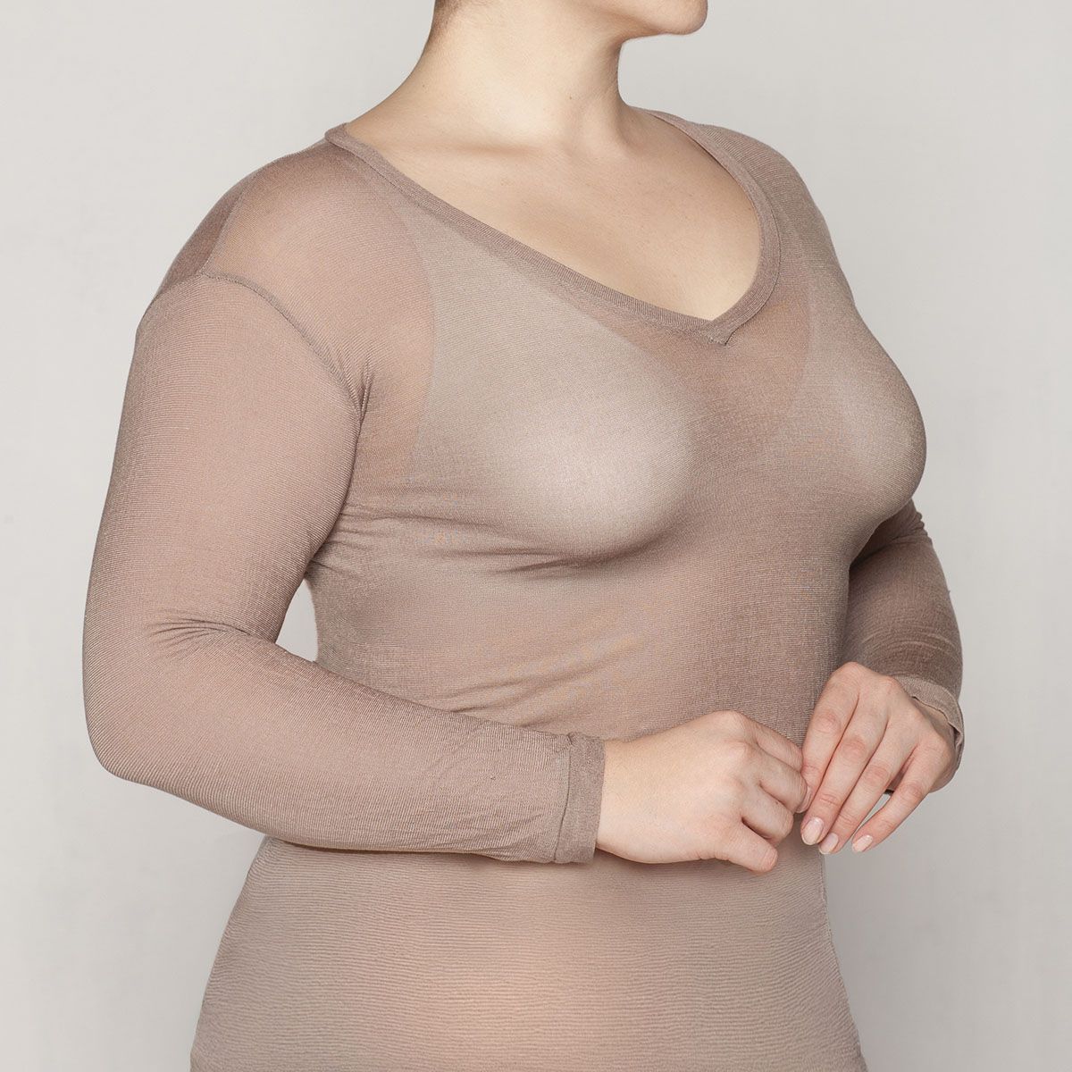MONARCH - Polera Skin Top Escote V Lasst