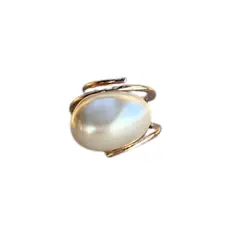 MALLORCA - Anillos de Perlas de Ovalado Bañado en Oro 18K