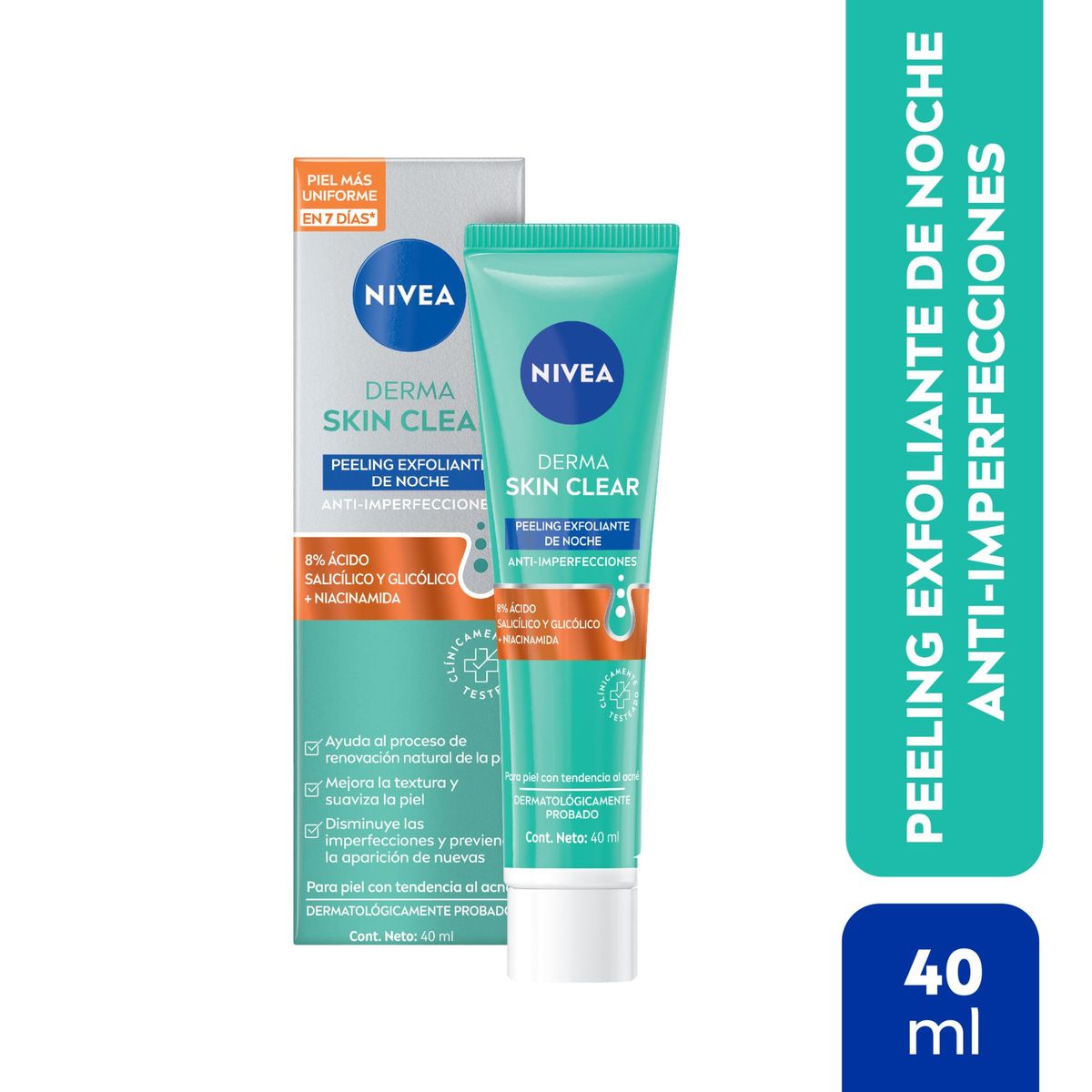 NIVEA - NIVEA Derma Skin Clear Peeling Exfoliante De Noche 40ml