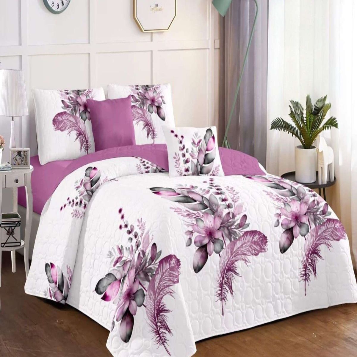 GENERICO - CUBRECAMA COLCHA QUILT VERANO 2 PLAZA