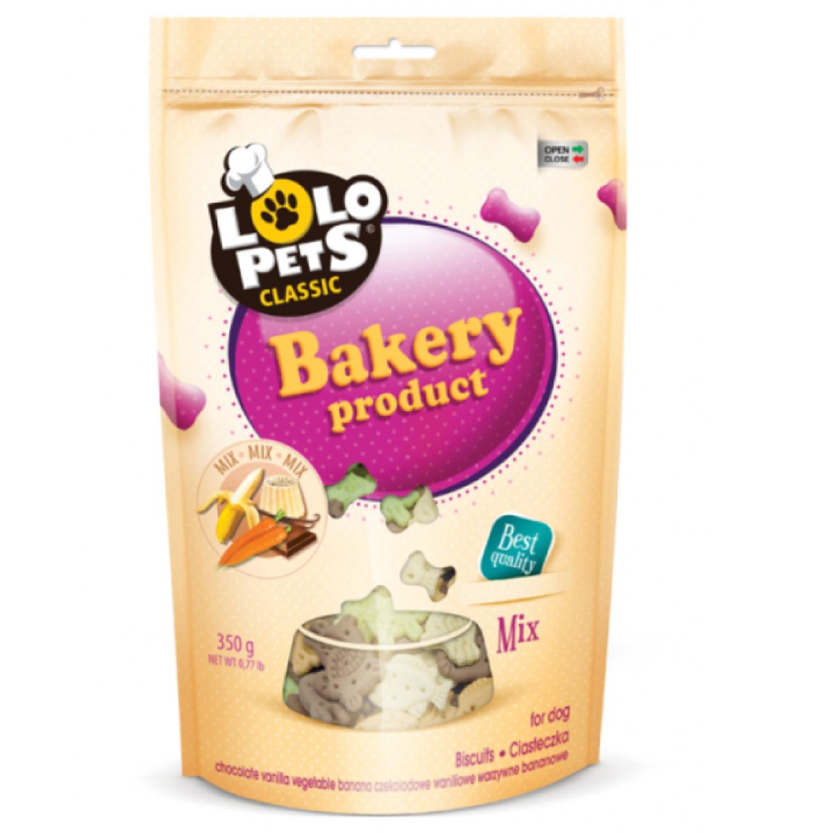 LOLO PETS - Galletas Huesitos Lolo Pets Mix Sabores Perro Medium 350gr