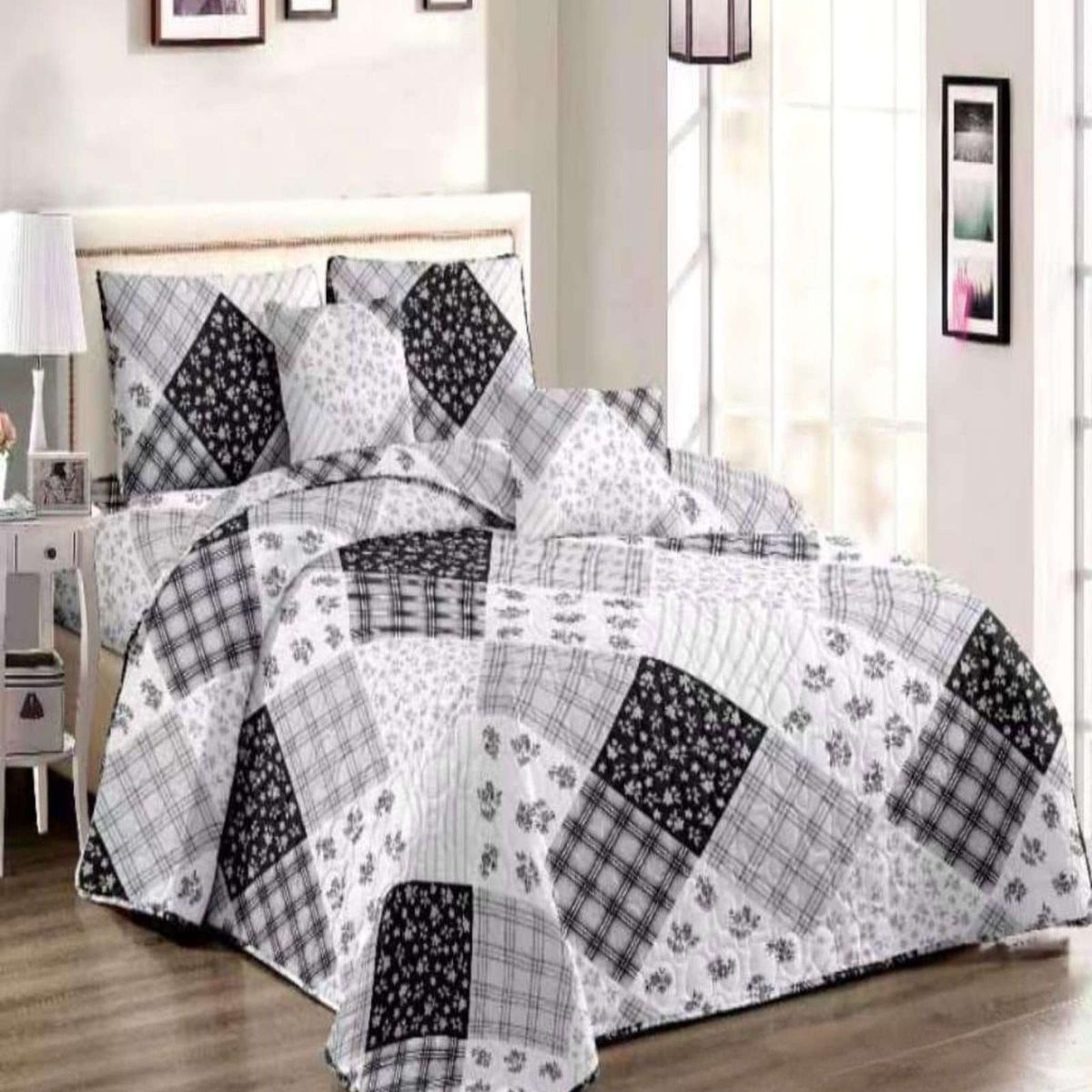 GENERICO - CUBRECAMA COLCHA QUILT VERANO KING