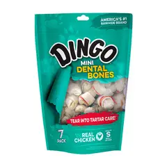 DINGLE - Snack Dingo Mini Huesos Dentales Perro 7 Und