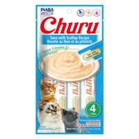 Snack Churu Gato Sabor Atún y Ostion 4 Tubos
