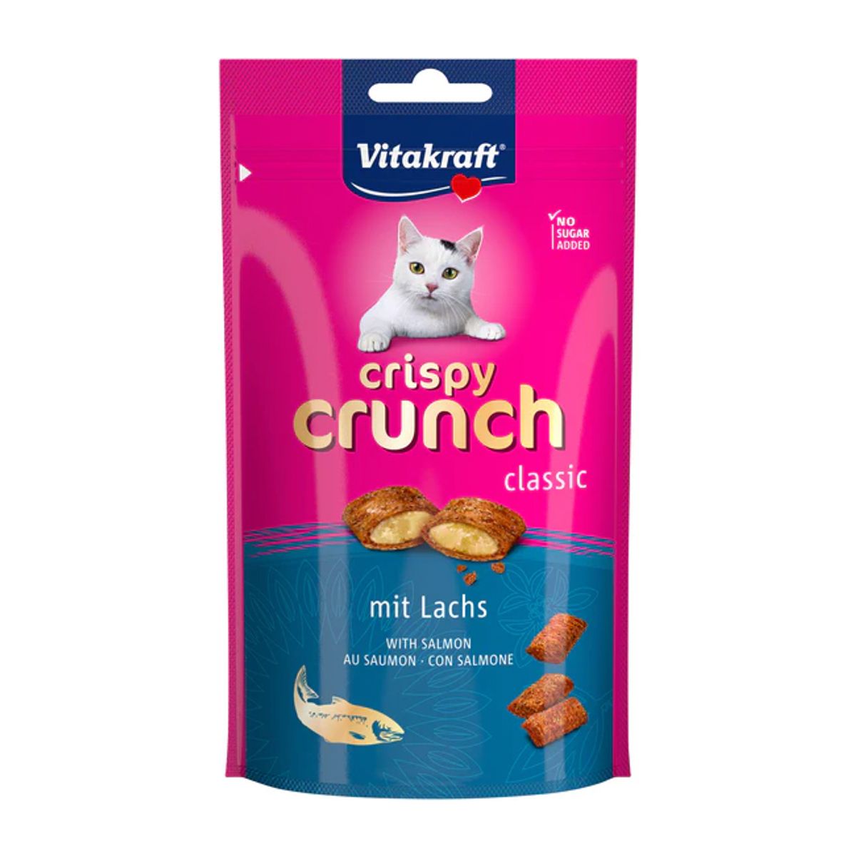 VITAKRAFT - Snack Vitakraft Crispy Crunch Gato Sabor Salmon