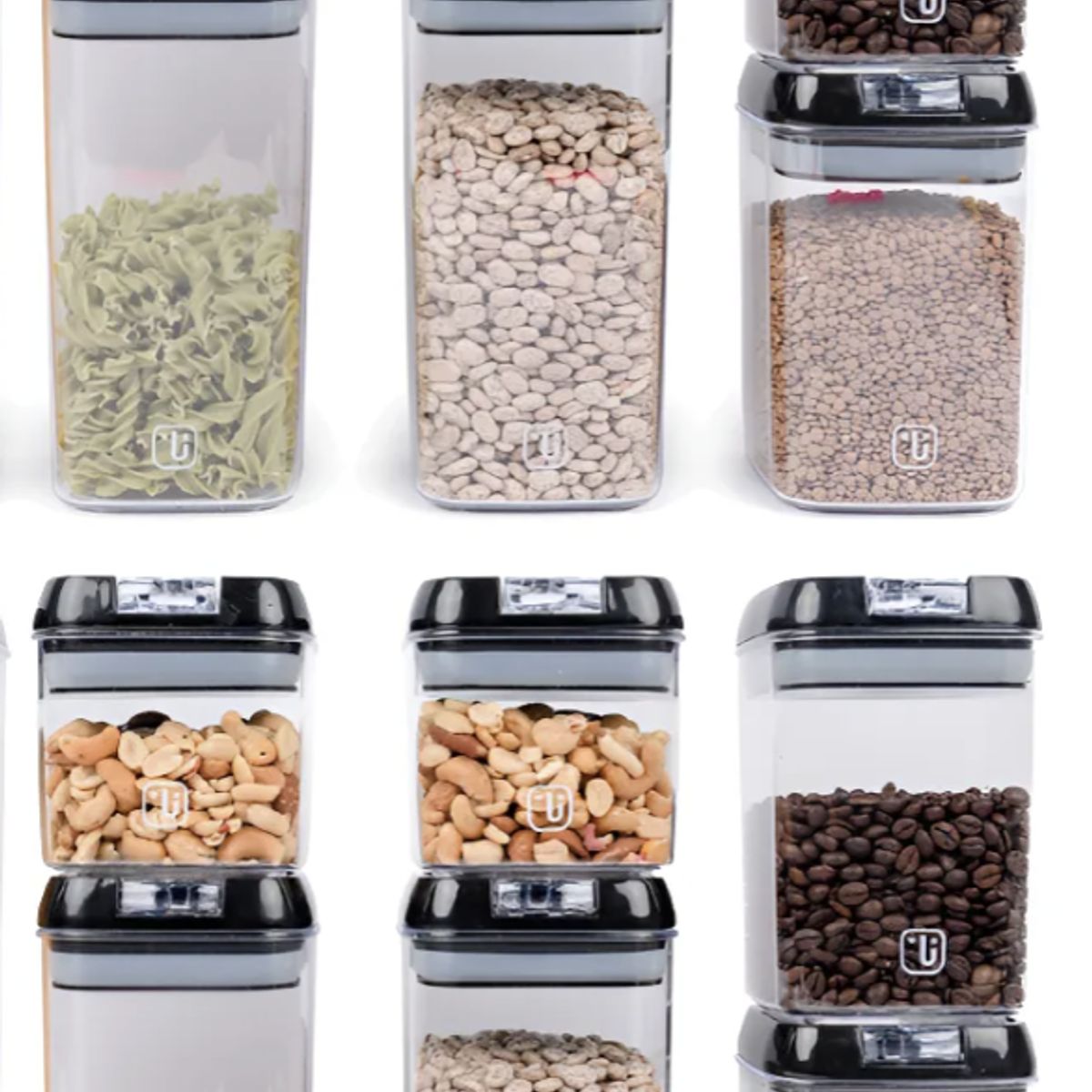MOMO - Set 12 Contenedores Hermeticos Frasco Organizador Alimentos Contenedores