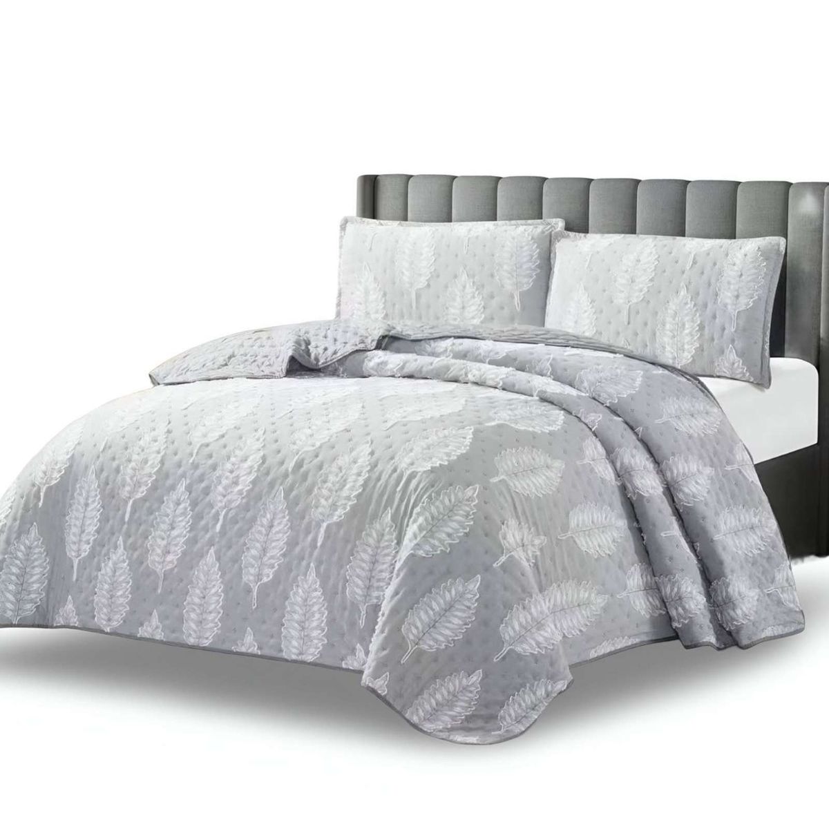 GENERICO - CUBRECAMA QUILT DELGADO DISEÑO TUFTING DE LUJO SUAVE KING