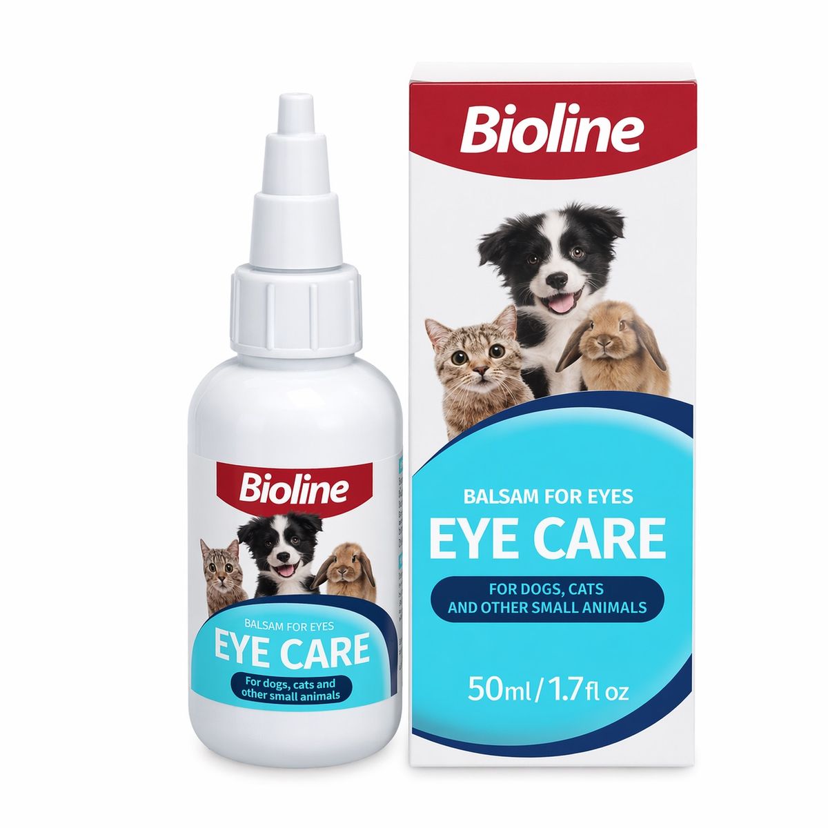 BIOLINE - Gel Limpieza de Ojos Bioline Eye Care Perros y Gatos 50ml