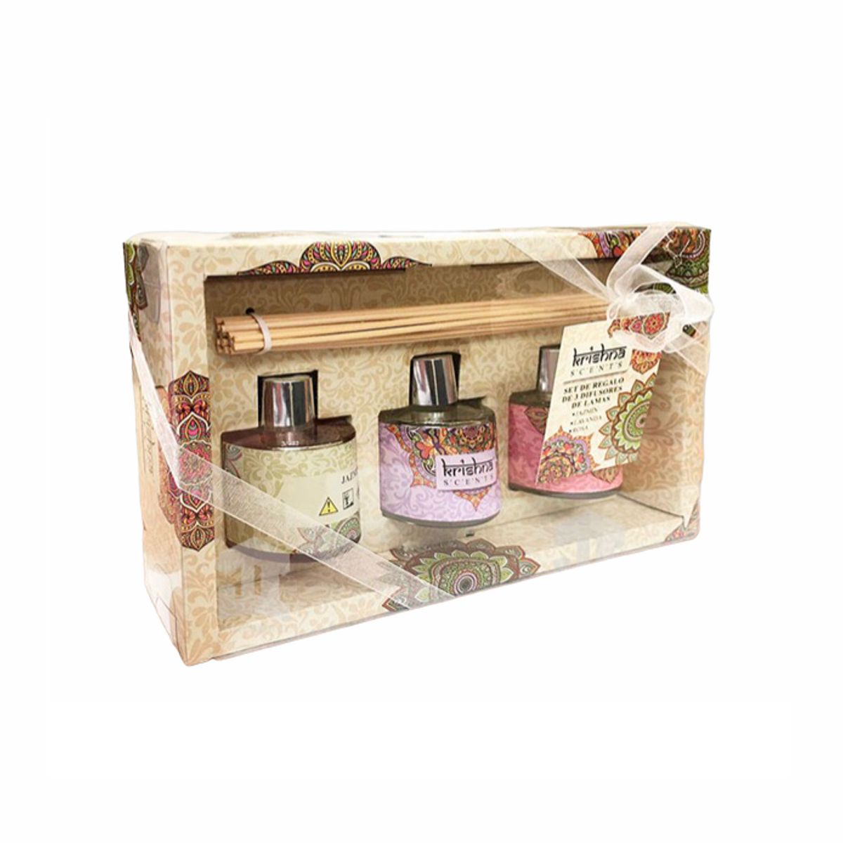 GENERICO - Difusor Set 3 aroma con palitos de madera