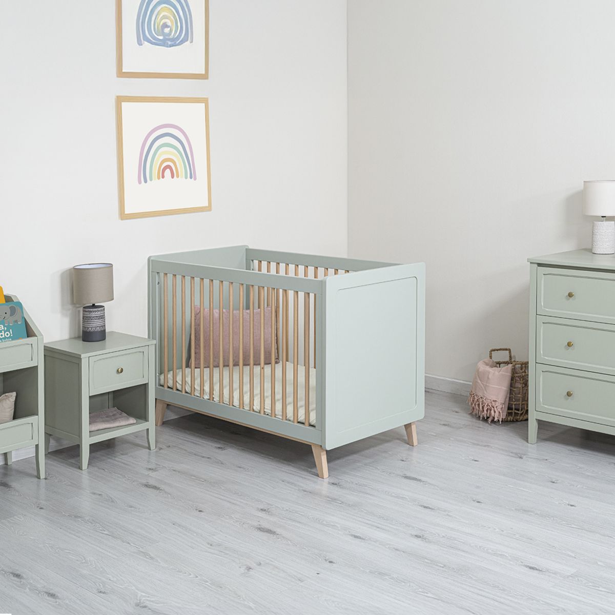 FORM DESIGN - Cuna 2 en 1 Amalia Verde Claro Form