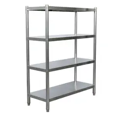 PROCHEF - Estante 4 Bandejas lisas. 100x50x155 cm. Acero Inox