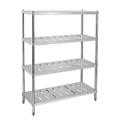 PROCHEF - Estante 4 Bandejas Perforadas 100x50x155 cm. Acero Inox