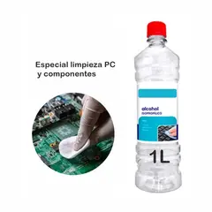 GENERICO - Alcohol Isopropilico De Alta Pureza 1 Litro Limpieza De Pc