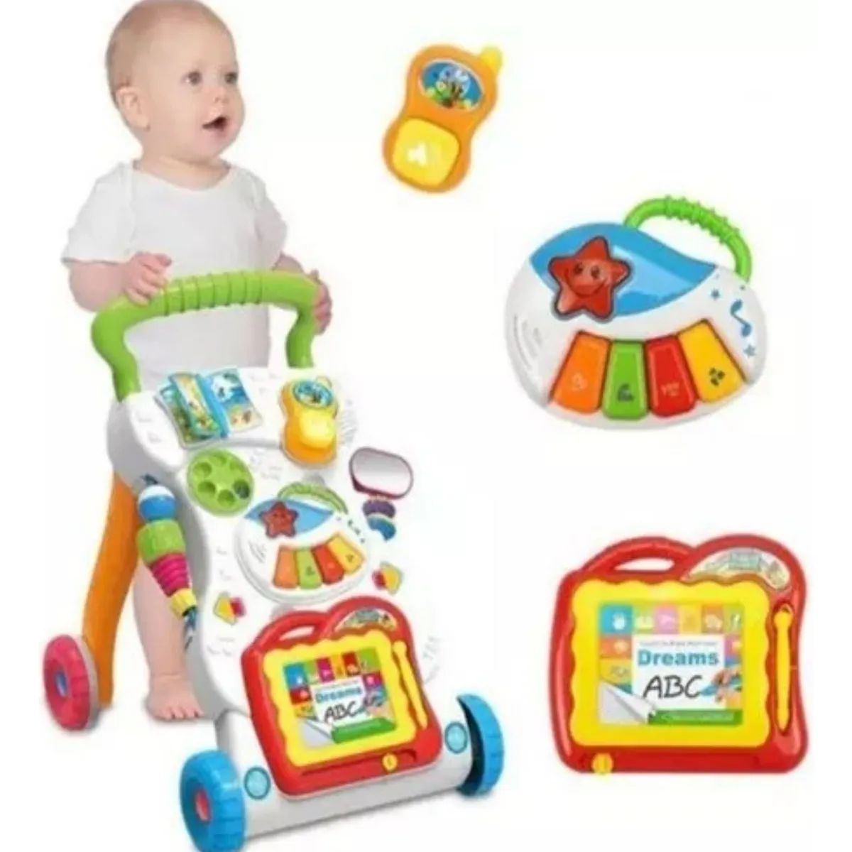 GENERICO - Caminador Para Bebe Musical De Juguete Blanco