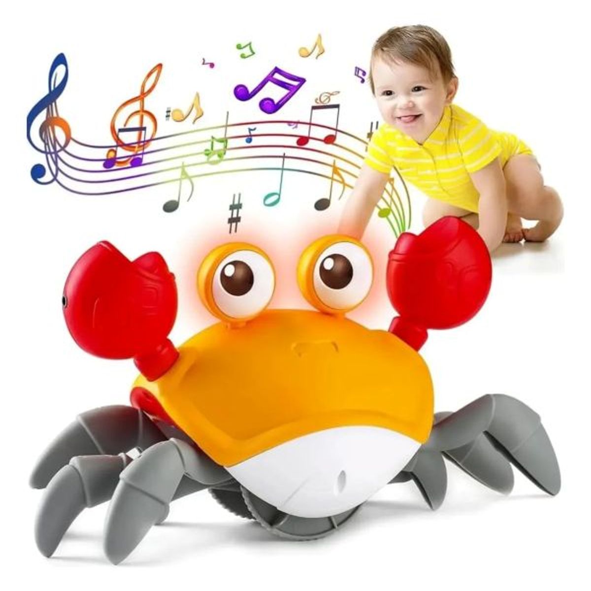 GENERICO - Juguete Cangrejo Infantil Iluminación Y Música