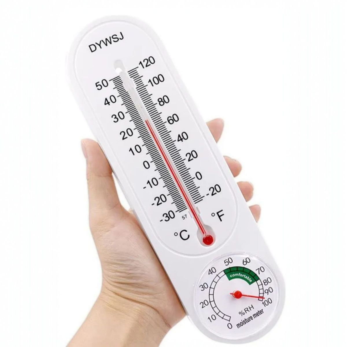 GENERICO - Termómetro e Higrómetro Analógico 2 en 1 Temperatura y Humedad