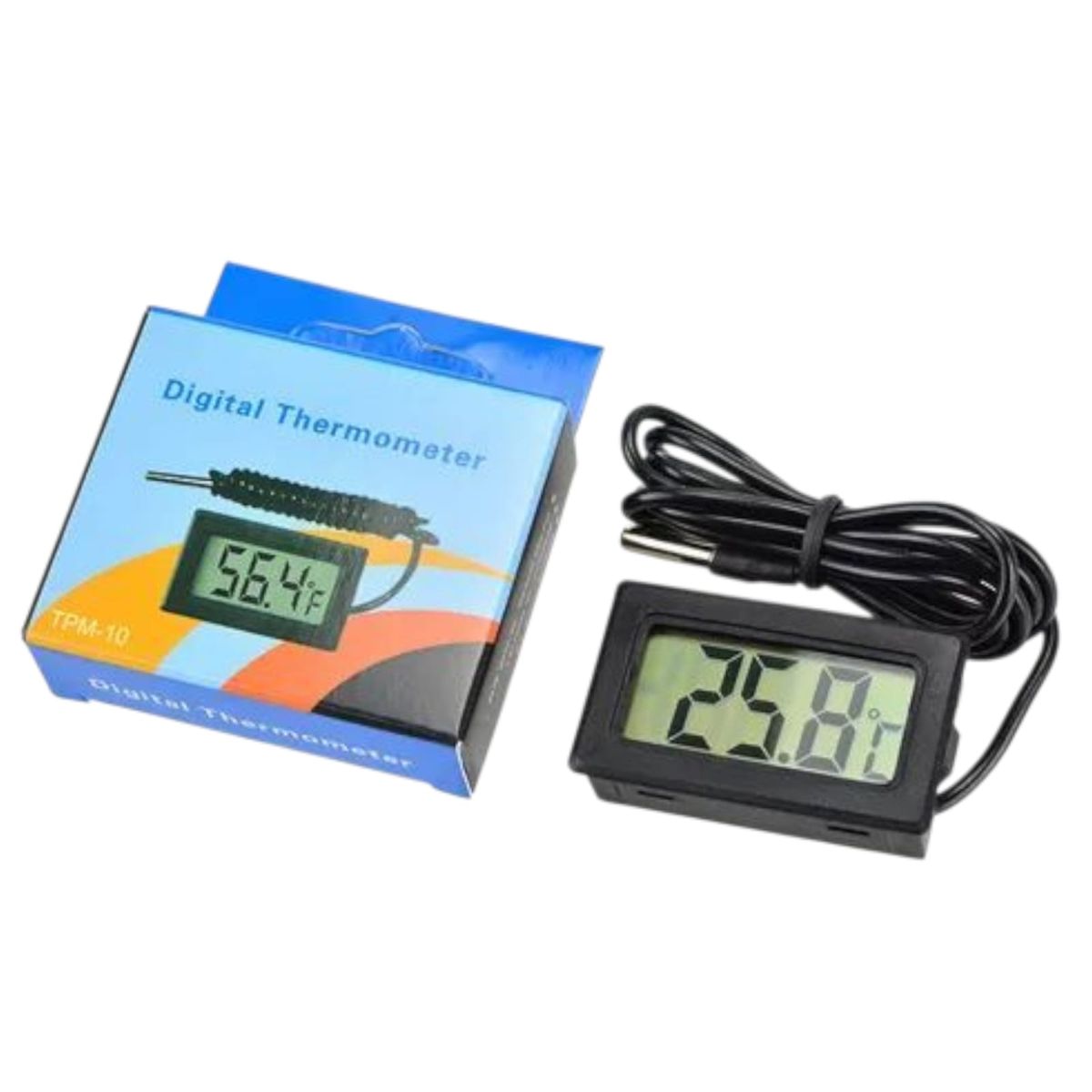 GENERICO - Termómetro Digital Con Sonda -50 - 110 °c + Baterias