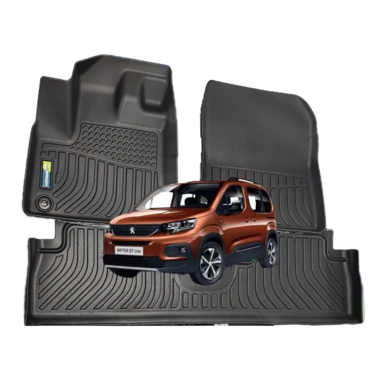 GENERICO - PISOS CALCE PERFECTO PROSPEEDY PEUGEOT RIFTER 3PIEZAS