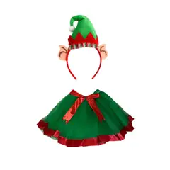 GENERICO - Disfraz Navideño Elfo Niña