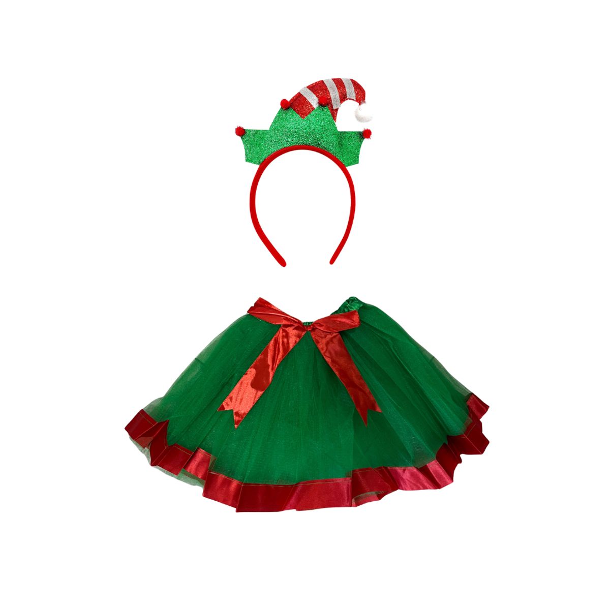 GENERICO - Disfraz Navideño Duende  Niña