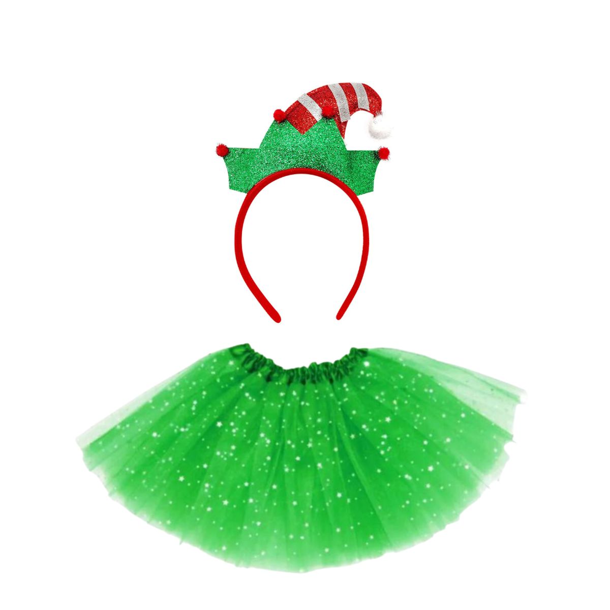 GENERICO - Disfraz Navideño Duende  Mujer