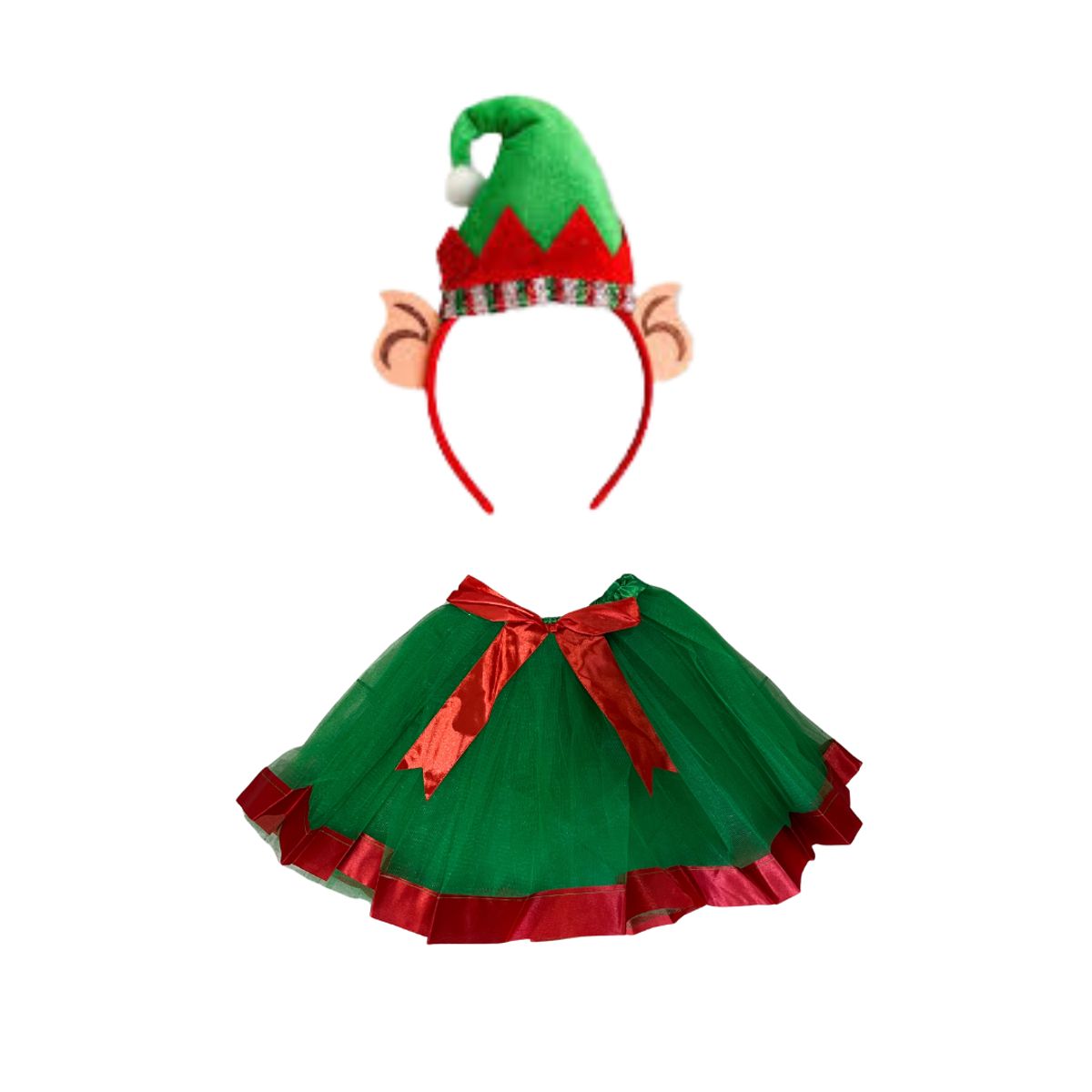 GENERICO - Disfraz Navideño Elfo  Niña