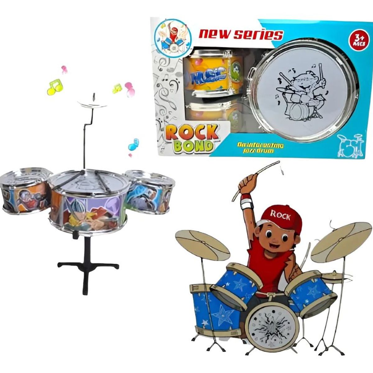 GENERICO - Set Batería Rock Bond New Series Para Bebés Música Infantil