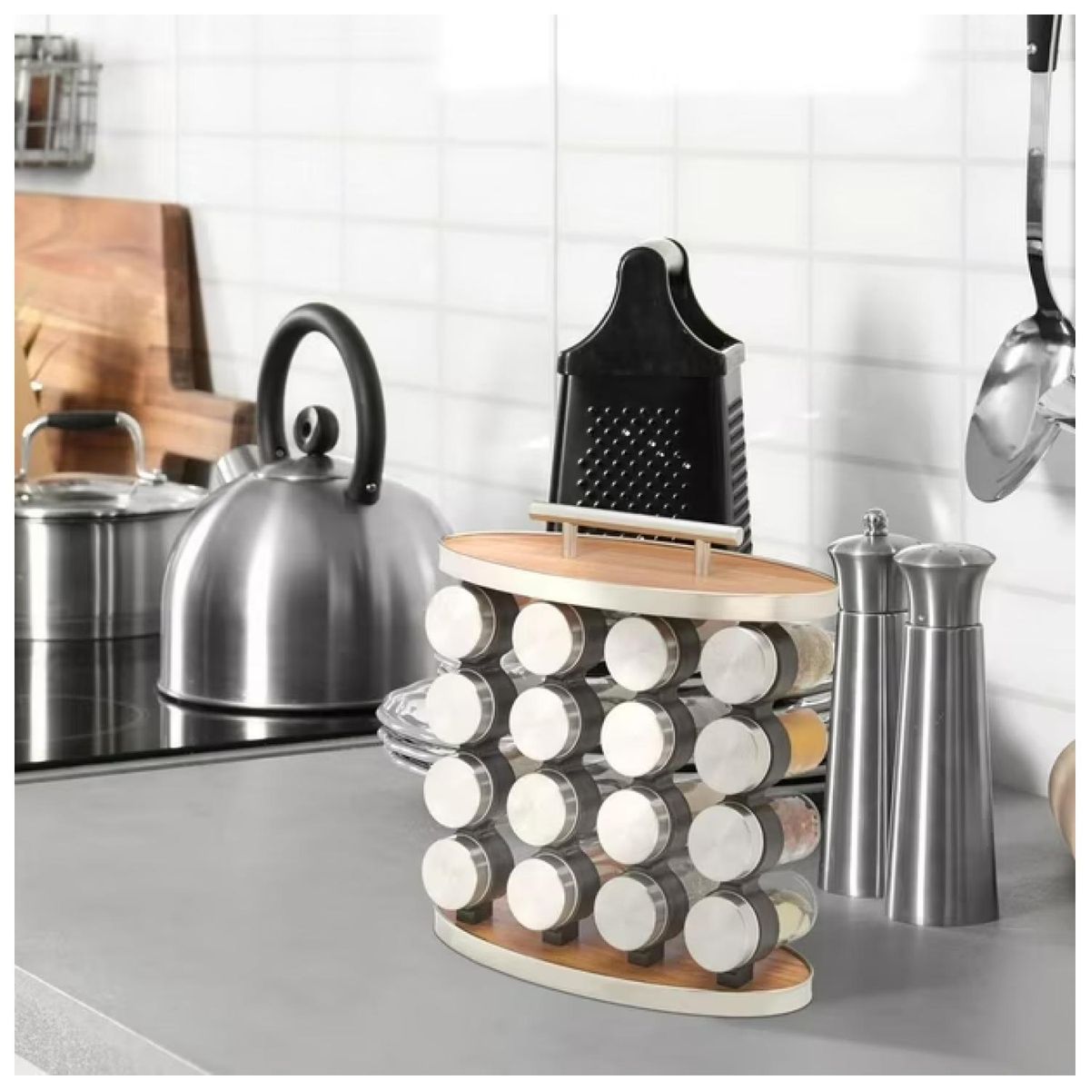 GENERICO - Set De Condimentero 16 Piezas 29x28cm Especiero Para Cocina