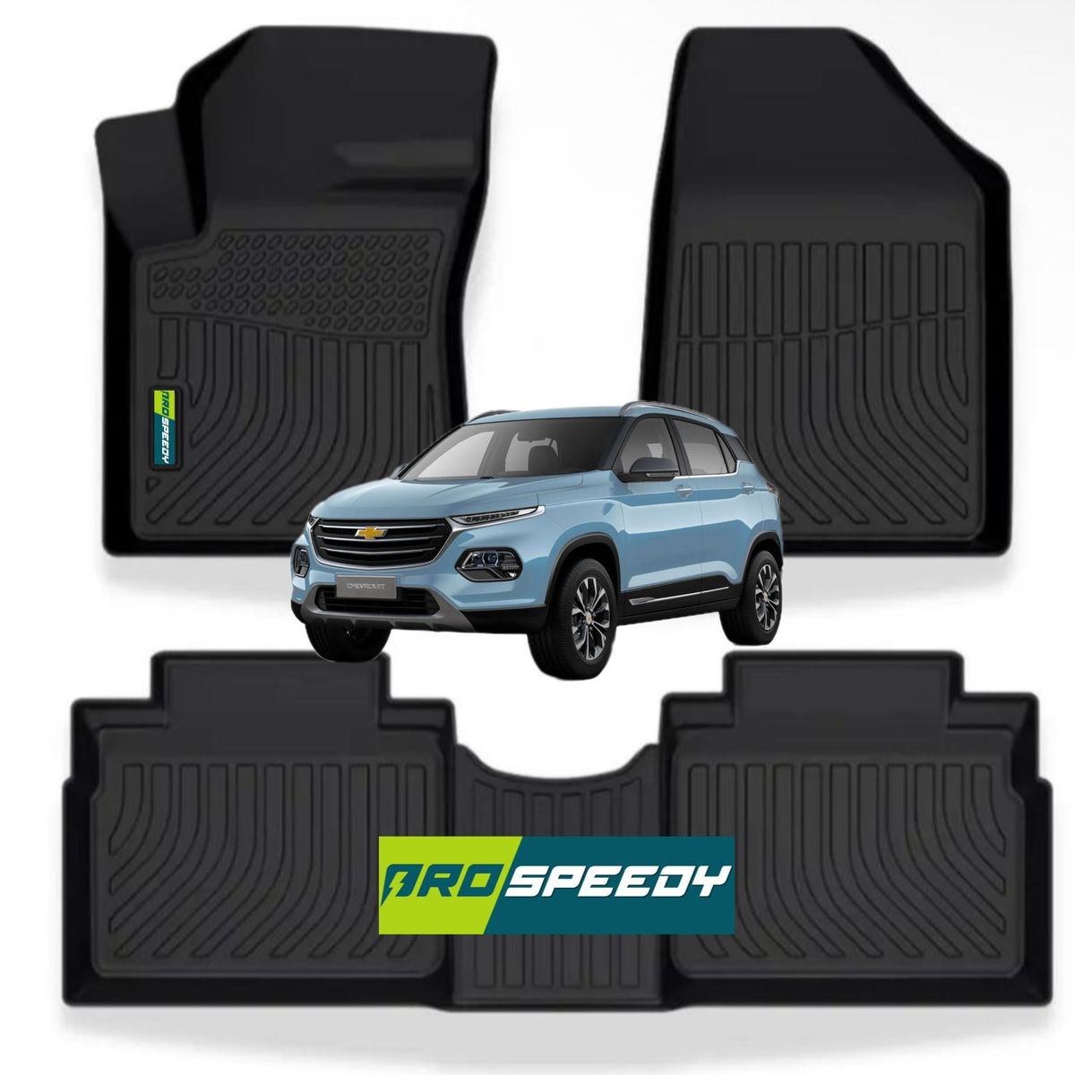 GENERICO - PISOS CALCE PERFECTO PROSPEEDY CHEVROLET GROOVE 3PIEZAS