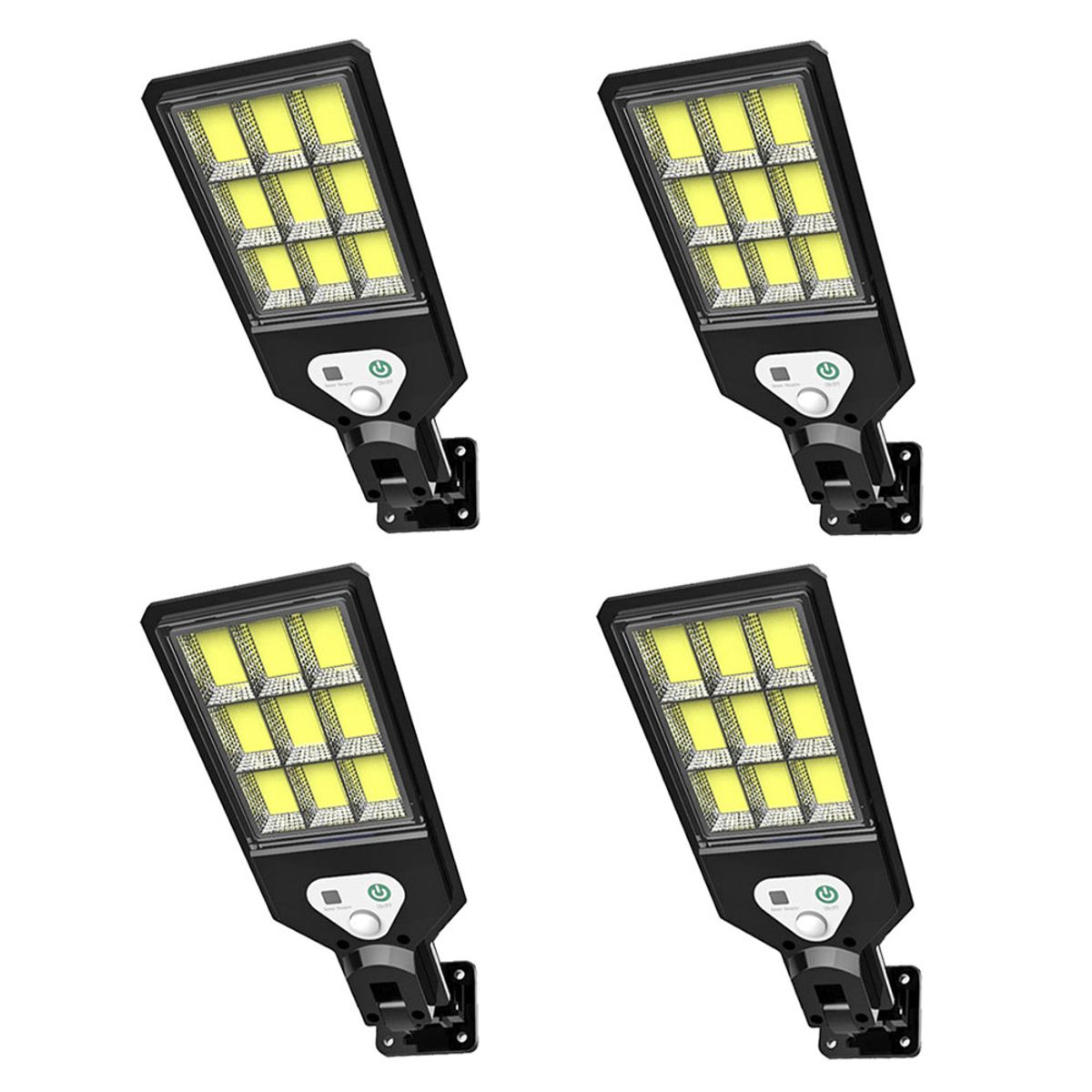 GENERICO - Pack 4 Mini Foco Solar Led Exterior con Control