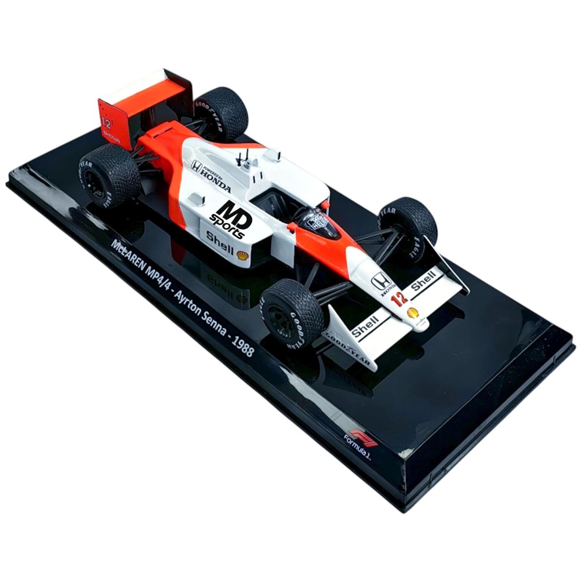 FORMULA 1 - Auto Formula 1 Mclaren Mp4/4 1988 #12 Ayrton Senna Esc 1:24
