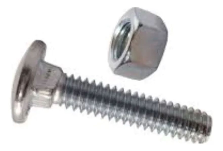 Pack Perno Coche 5 /16 X 2 1 /2 + Tuerca 5/16 Zn (100 Unid)