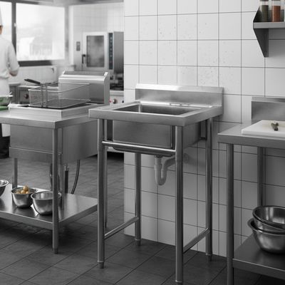 Imagen 2 del producto Lavafondo de Acero Inoxidable 50x50x90 cm