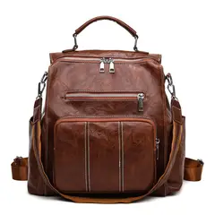 MV MOVAC - Mochila Tokio para Mujer Cuero PU Urbana Multiuso 13 Litro