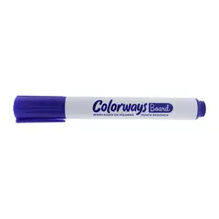 ADETEC - Marcador Para Pizarra Punta Redonda 1 Unidad Colorways -Azul