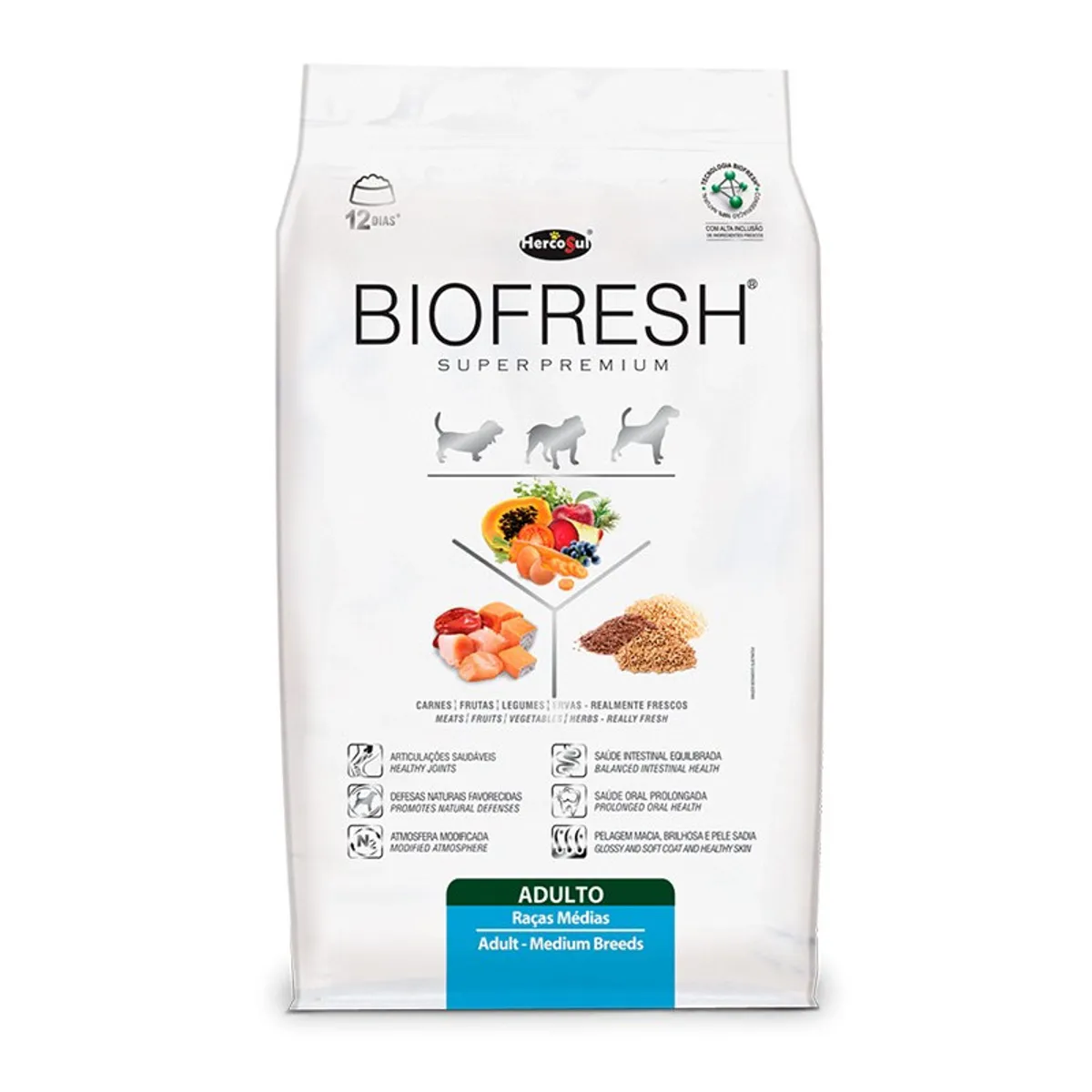 BIOFRESH - BIOFRESH PERRO ADULTO MEDIANO 3KG
