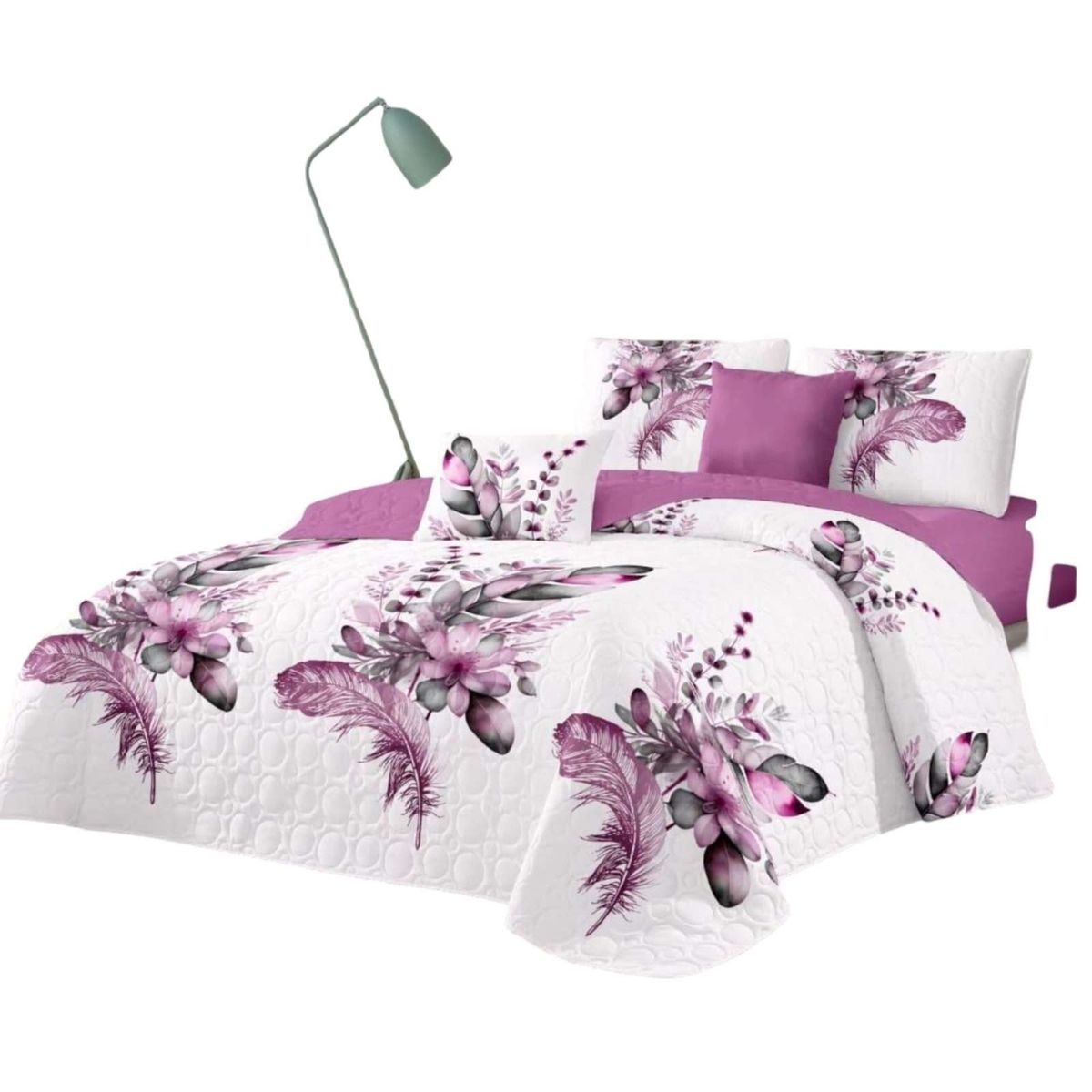 GENERICO - CUBRECAMA COLCHA QUILT VERANO 2 PLAZA