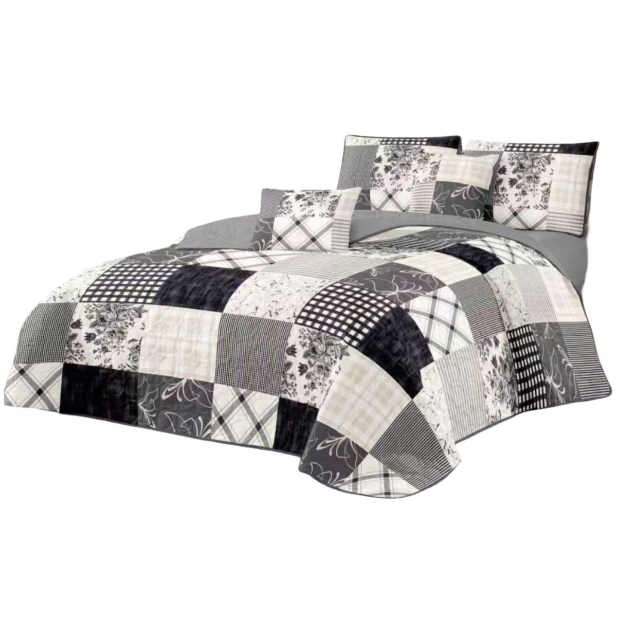 GENERICO - CUBRECAMA COLCHA QUILT VERANO KING
