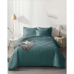 GENERICO - CUBRECAMA QUILT NORDICO DE VERANO DELGADO PLAZA Y MEDIA