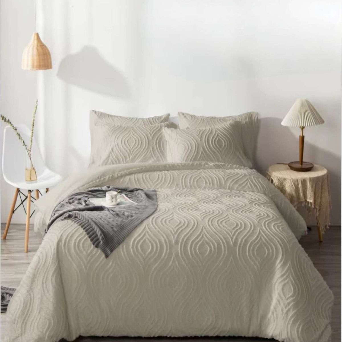 GENERICO - CUBRECAMA QUILT NORDICO DE VERANO DELGADO 2 PLAZAS