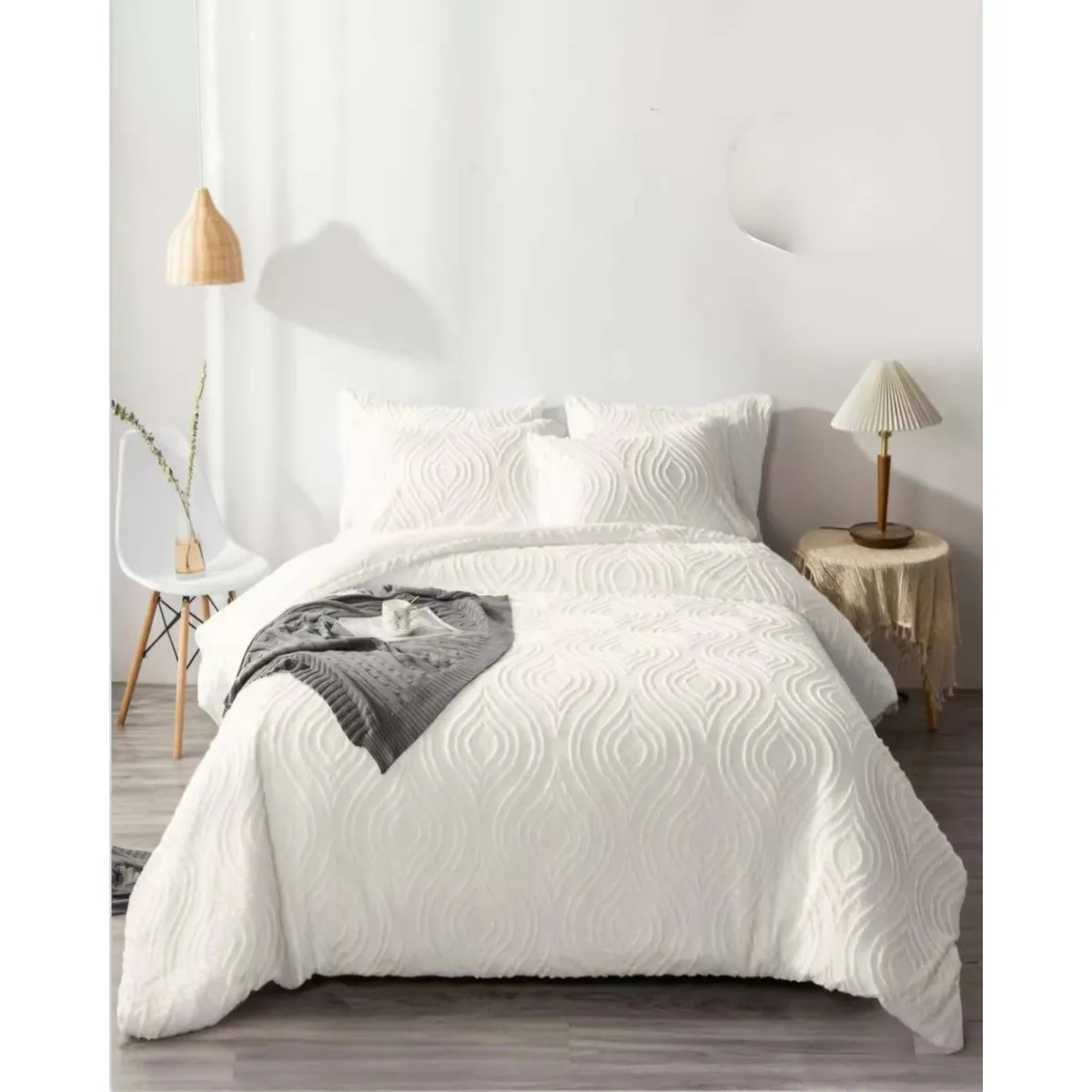 GENERICO - CUBRECAMA QUILT NORDICO DE VERANO DELGADO 2 PLAZAS