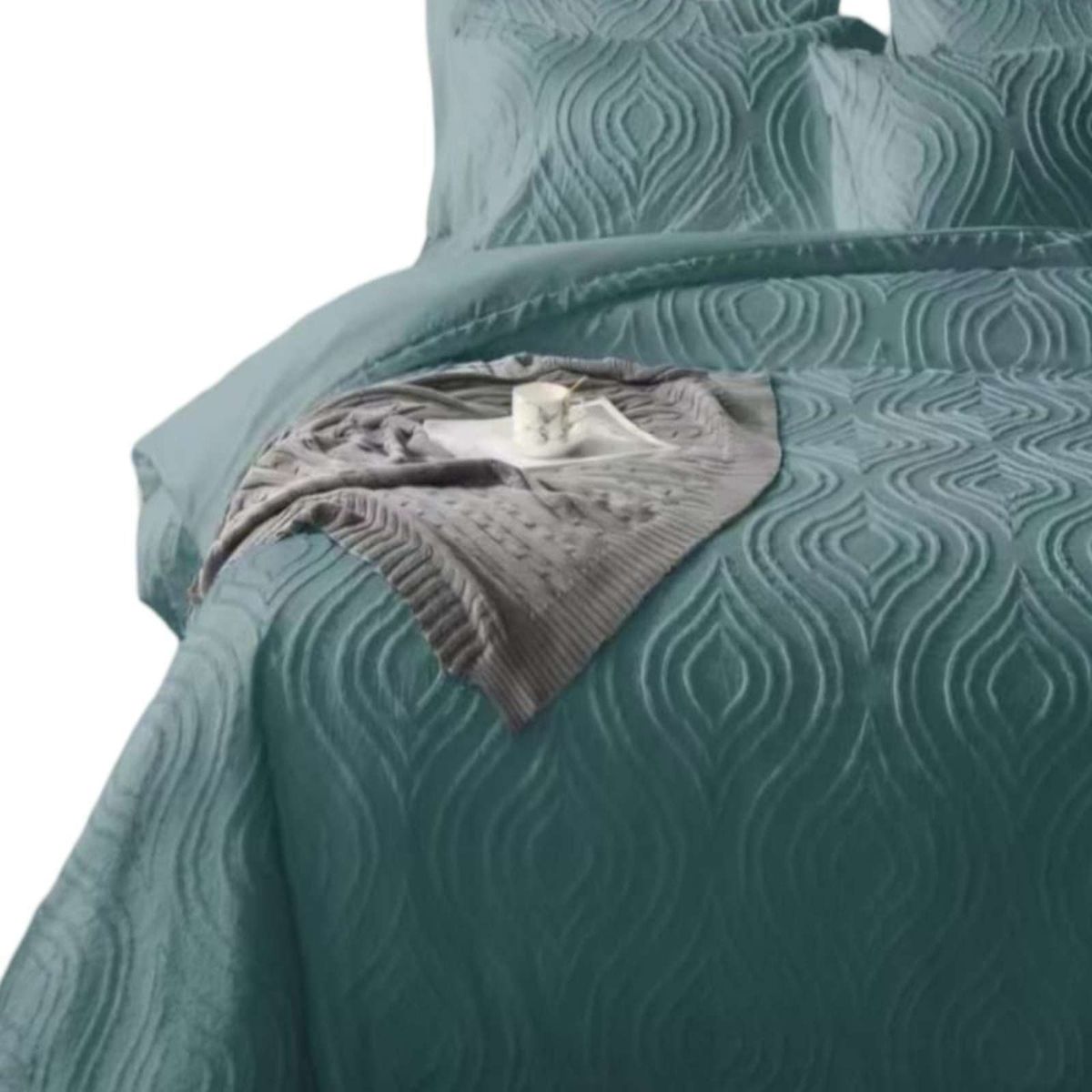 GENERICO - CUBRECAMA QUILT NORDICO DE VERANO DELGADO KING