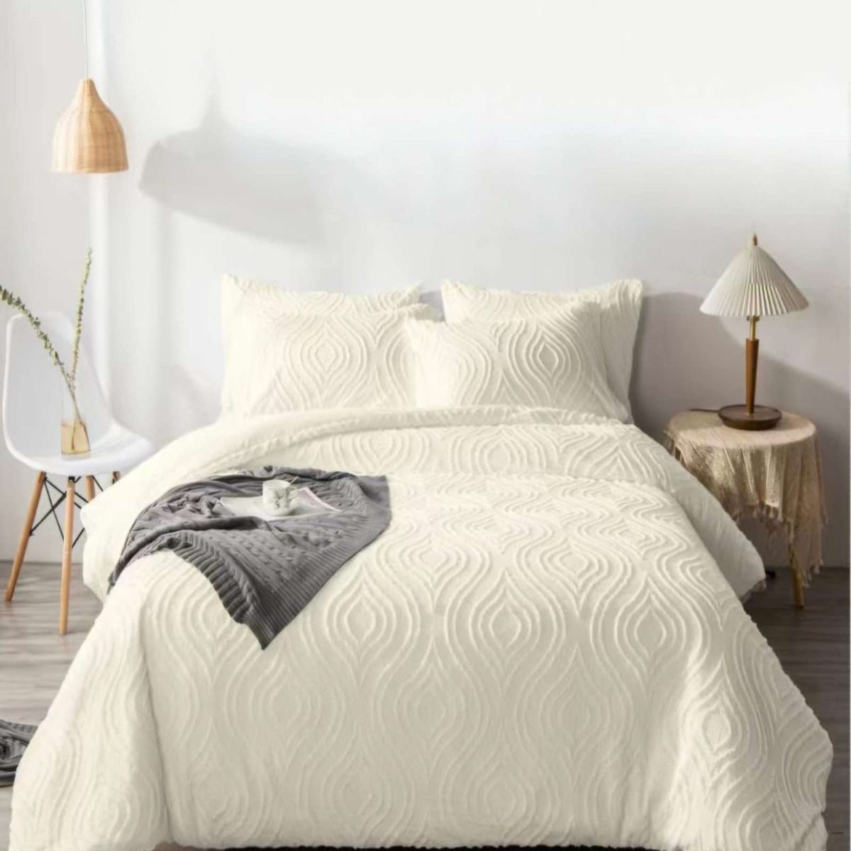 GENERICO - CUBRECAMA QUILT NORDICO DE VERANO DELGADO KING